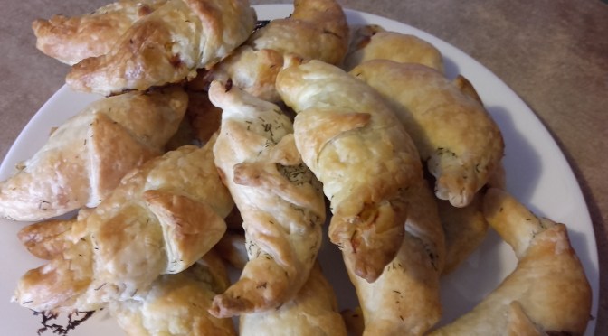 Petits croissants au saumon fumé…