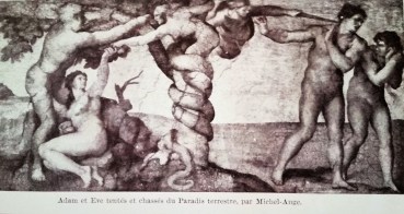 adam et eve michel Ange